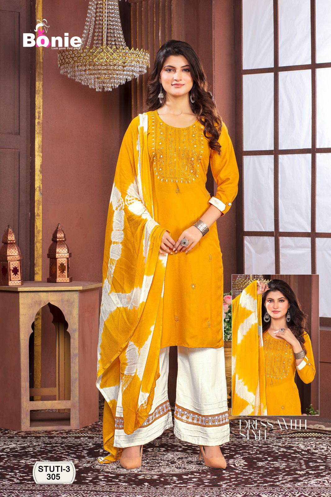 Bonie Stuti Vol 3 Casual Kurti With Bottom Dupatta Collection
